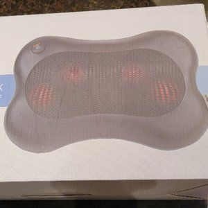 Zyllion ZMA-13-BK Shiatsu Back and Neck Massager with Heat - Black Used. bc